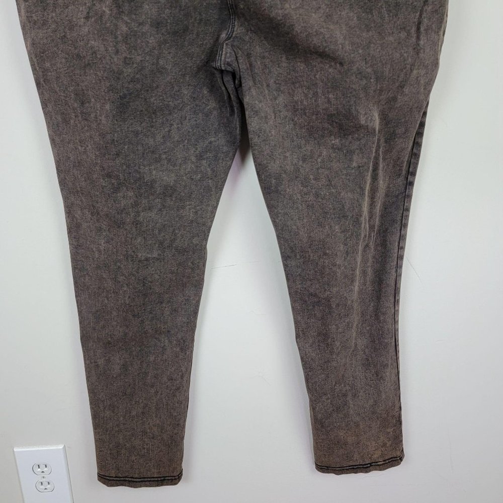 Luxe Denim Stretch Skinny High Rise Brown Jeans 3X - Picture 6 of 6